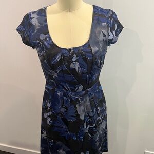 Elegant Blue Floral Dress MADMEN limited edition release